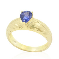 Gouden ring met een AAA tanzaniet (de Melo)
