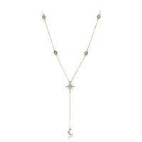 Gouden halsketting met I1 (H) Diamanten (CIRARI)