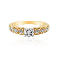 Gouden ring met een Diamant SI1 (G)