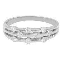 Gouden ring met Diamanten SI1 (G)