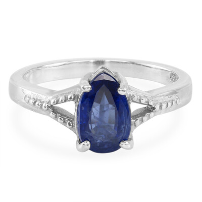 Zilveren ring met een Tibetaanse kyaniet