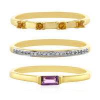 Zilveren ring met een amethist