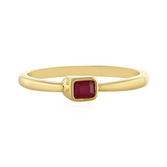 Zilveren ring met een Mozambique robijn