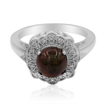 Zilveren ring met een Mezezo opaal