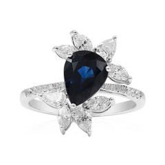 Gouden ring met een blauwe saffier (Estée Collection)