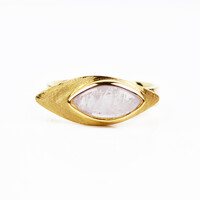 Zilveren ring met een Witte Labradoriet
