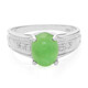Zilveren ring met een keizerlijk chrysopraas