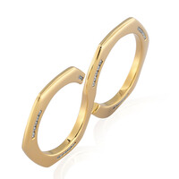 Zilveren ring met zirkonen (de Melo)
