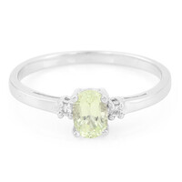 Zilveren ring met een chrysoberil
