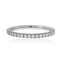 Platinaen ring met SI diamanten