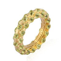 Zilveren ring met peridoots (de Melo)