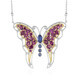 Zilveren halsketting met rhodolieten (Dallas Prince Designs)