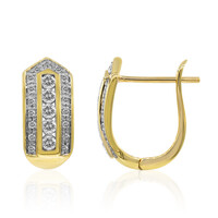 Gouden oorbellen met Diamanten SI1 (G)