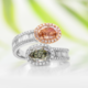 Gouden ring met SI2 Fancy Diamanten (CIRARI)