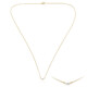 Gouden halsketting met een Diamant SI2 (G) (de Melo)