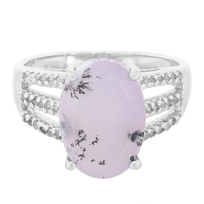 Zilveren ring met een dendrieten agaat