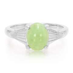 Zilveren ring met een keizerlijk chrysopraas