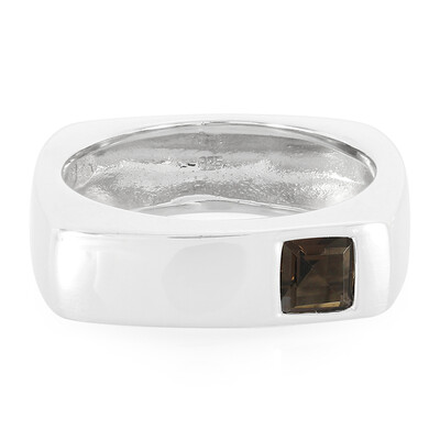 Zilveren ring met een rookkwarts