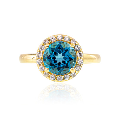 Zilveren ring met een Marambaia-topaas