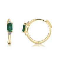 Gouden oorbellen met AAA Zambia smaragden (CIRARI)