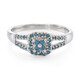 Zilveren ring met Fancy diamanten
