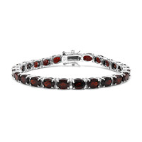 Zilveren armband met granaten