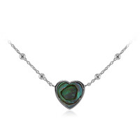 Zilveren halsketting met een Abalone schelp
