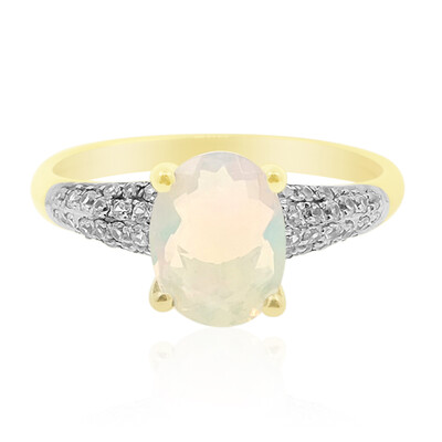 Gouden ring met een AAA Welo-opaal (de Melo)