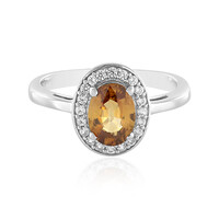 Zilveren ring met een mandarijn zirkoon