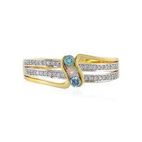 Zilveren ring met Blauwe apatieten