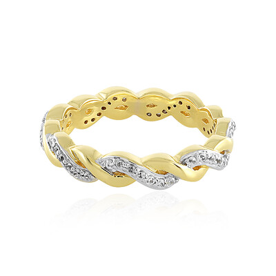 Zilveren ring met zirkonen