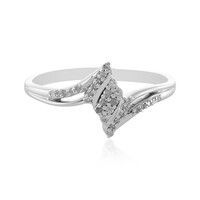Zilveren ring met I1 (I) Diamanten