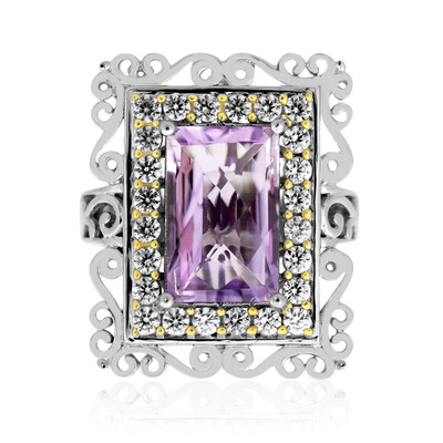 Zilveren ring met een lavendel amethist (Dallas Prince Designs)