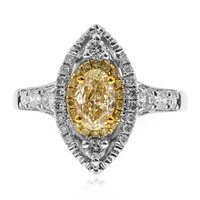 Gouden ring met een gele SI2 diamant (CIRARI)