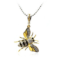 Zilveren halsketting met zirkonen (Dallas Prince Designs)