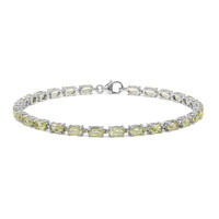 Zilveren armband met limoen citrienstenen