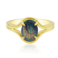 Gouden ring met een Lightning Ridge Zwarte Opaal (Mark Tremonti)