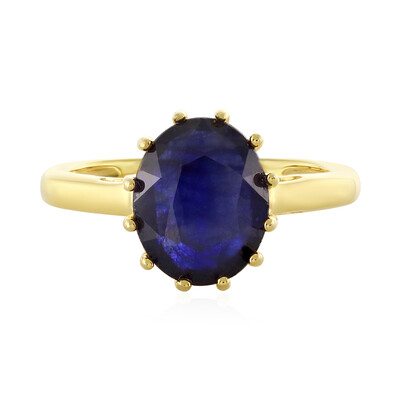 Zilveren ring met een Madagaskar Blauwe Saffier