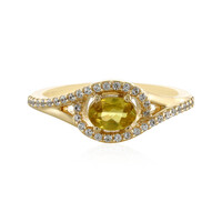 Gouden ring met een sfeen