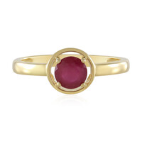 Zilveren ring met een Madagaskar Robijn