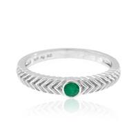 Zilveren ring met een Zambia-smaragd