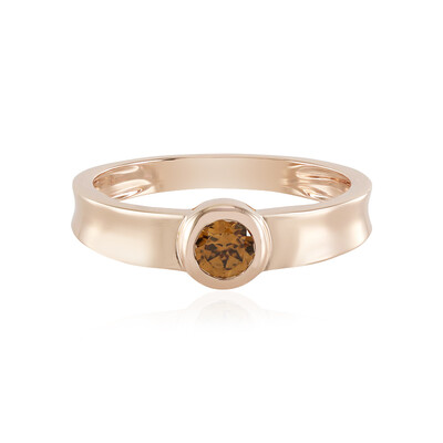 Gouden ring met een Oranje Zirkoon