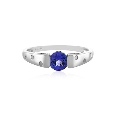 Gouden ring met een tanzaniet