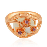 Zilveren ring met een parelmoer
