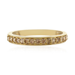 Gouden ring met I1 Bruine Diamanten