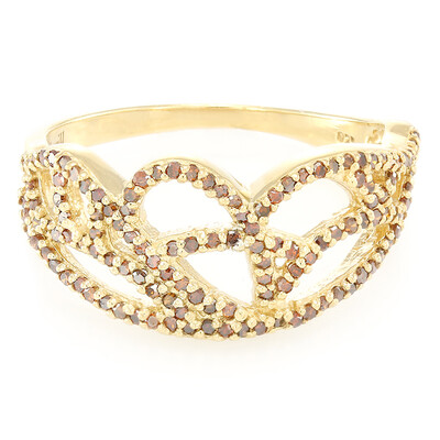 Zilveren ring met Fancy diamanten