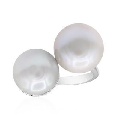 Zilveren ring met een Zilveren zoetwater kweekparel (TPC)