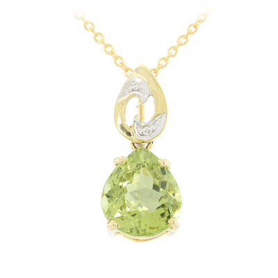 Gouden halsketting met een Paraiba toermalijn (AMAYANI)