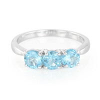 Zilveren ring met Blauwe apatieten