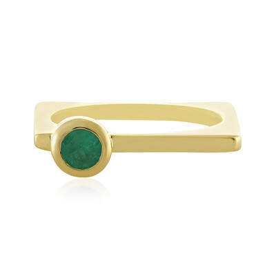 Zilveren ring met een Russische smaragd